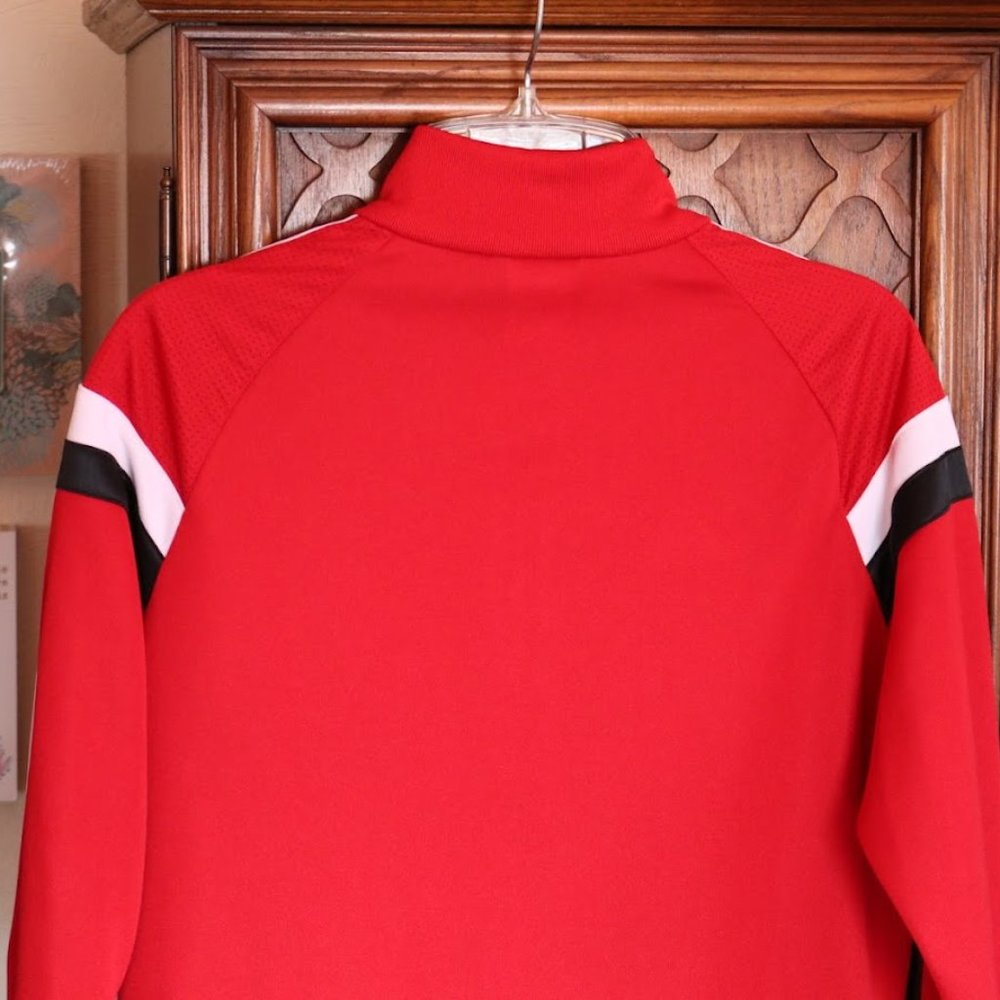 RELIST - Adidas 3 Stripes Soccer Tiro Track Jacket CVU Red/White 3-stripes - S - Picture 10 of 16